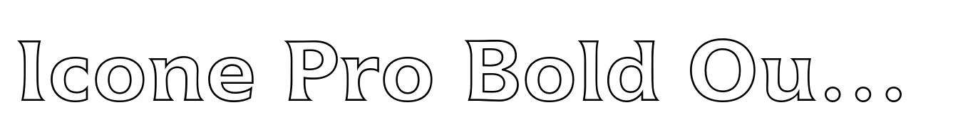 Icone Pro Bold Outline